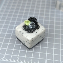 1pc Oreo Sea Salt Cake Artisan Clay Food Keycaps ESC MX for Mechanical Gaming Keyboard